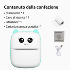 Stampante Termica Portatile Mini | Stampa Foto, Etichette e Note via Bluetooth – Compatibile con Android e iOS