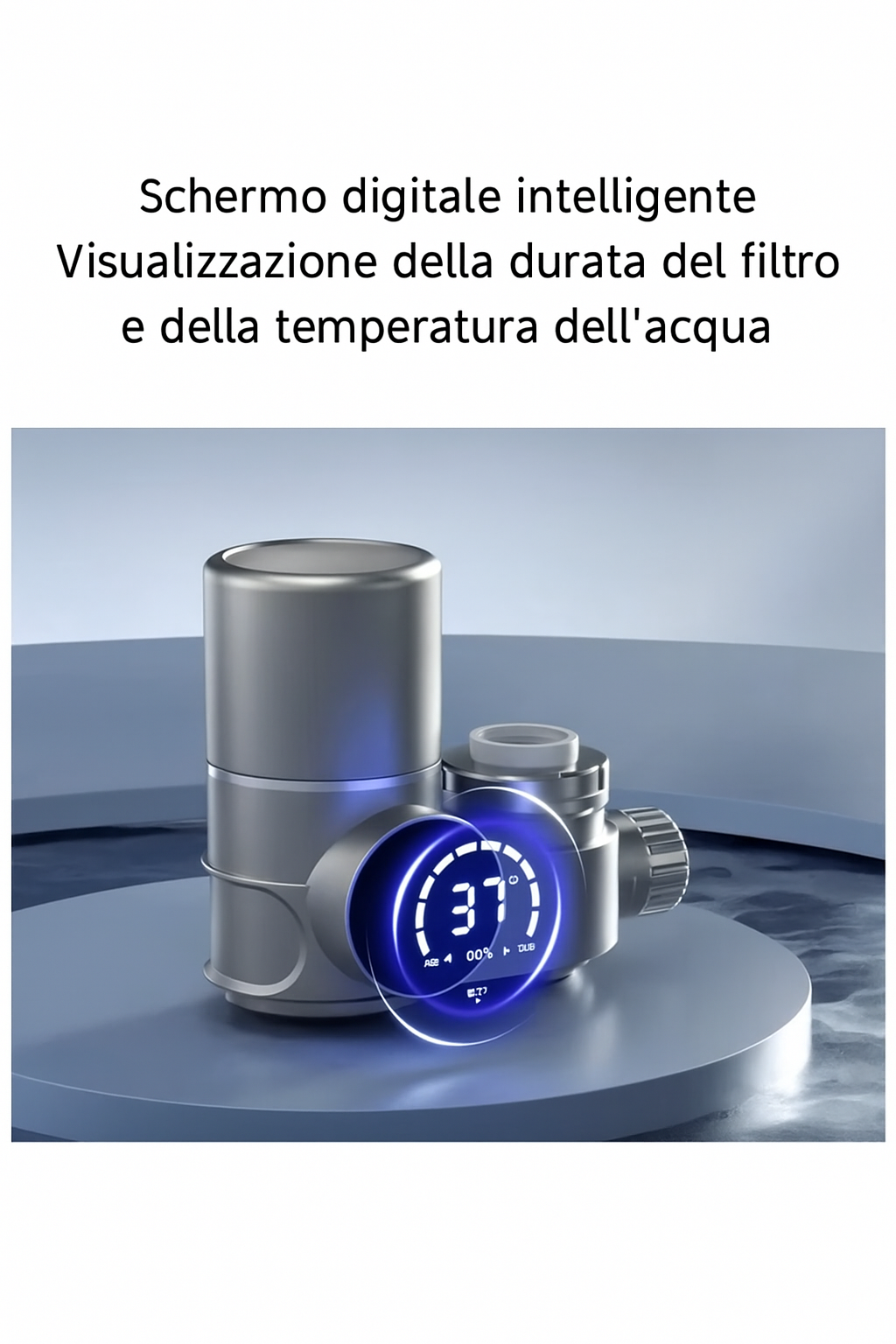 💧 Filtro per Rubinetto con Display LED e Doppia Modalità d’Acqua