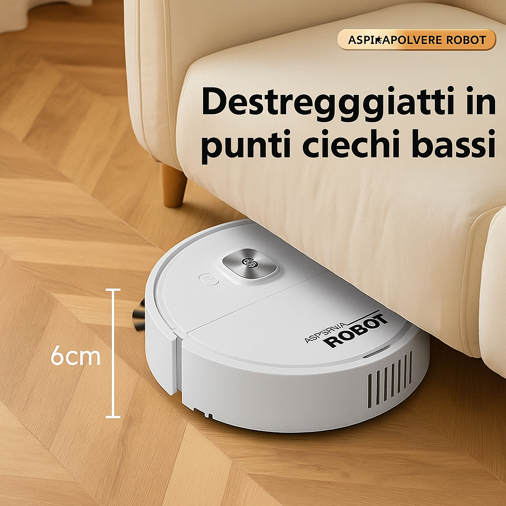 Robot Aspirapolvere Intelligente 3-in-1