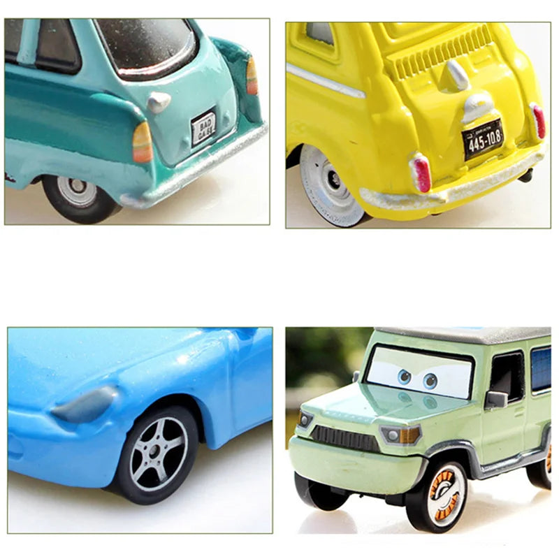 Auto da Corsa in Metallo Disney Cars. Collezione Personaggi 1:55